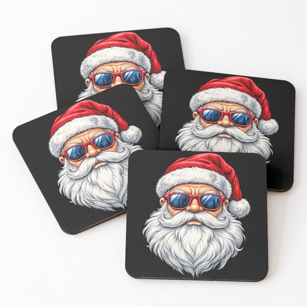 Item preview, Cool Santa with Sunglasses and a Christmas Hat designed and sold by rafaeltto.