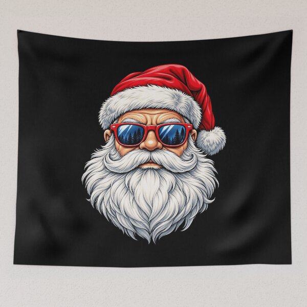 Item preview, Cool Santa with Sunglasses and a Christmas Hat designed and sold by rafaeltto.