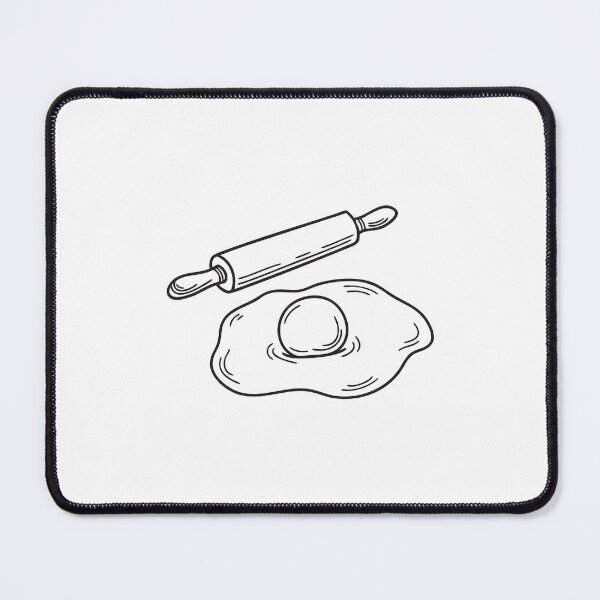 Item preview, A yolk near a rolling pin dusted with flour designed and sold by rasagamastore.