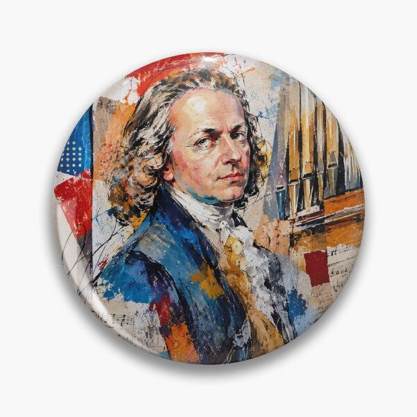 Item preview, Johann Pachelbel Art Painting – Tribute to the Legendary German Composer designed and sold by GalleryKauffeld.