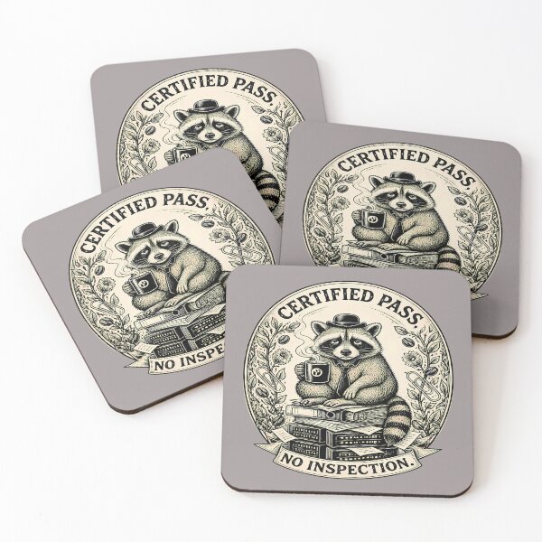 Item preview, Certified Pass, No Inspection – Vintage Professional Raccoon designed and sold by Art-Arcade6.