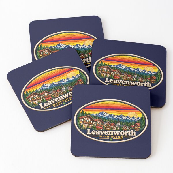 Item preview,  Leavenworth Washington Embroidered Sunset Village Patch designed and sold by Swanny's Custom T-shirt and Gift Designs.