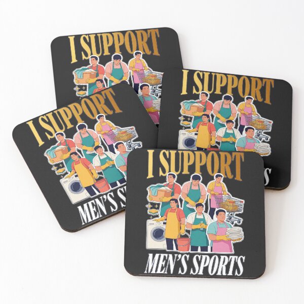Item preview, I Support Mens Sports Funny Feminist Humor Chores Sarcastic Quote designed and sold by Per My Last Nerve Studio.
