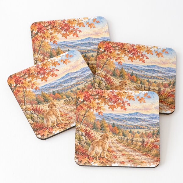Item preview, Autumn Mountain Walk with Furry Friends designed and sold by Kaehaniz.