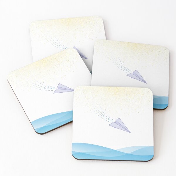 Item preview, Minimalist Paper Plane Drift Blue designed and sold by LuxAir.