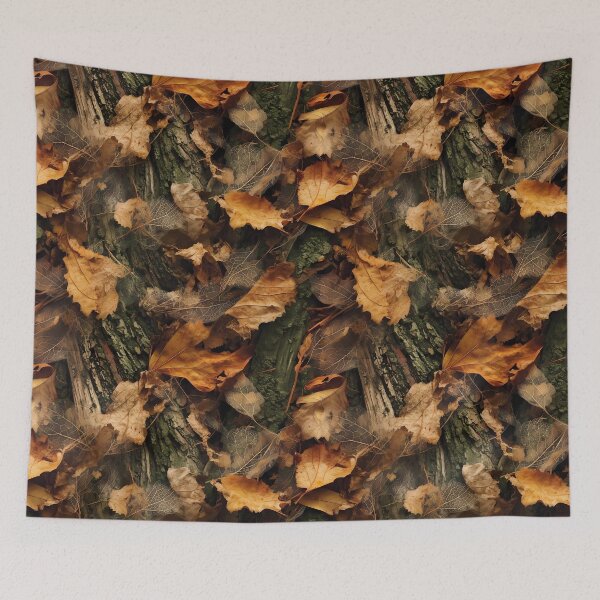 Item preview, Woodland Bark Leaf Camouflage Outdoor Pattern 10 designed and sold by The Design Asset Station.