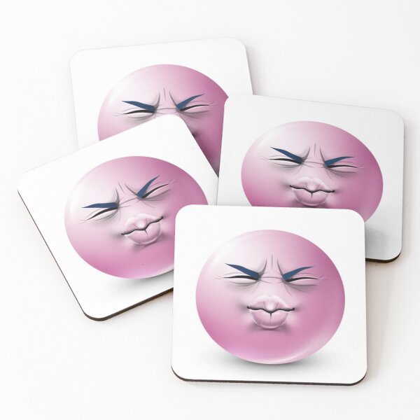 Item preview, Funny Speed Cringe Kiss Face Emoji Artwork designed and sold by yuennbunn.
