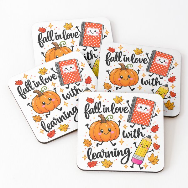 Item preview, Fall in Love with Learning – Cute Autumn Teacher Pumpkin School designed and sold by Rtcraftani.
