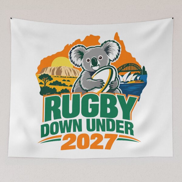 Item preview, Rugby down under 2027 designed and sold by Colorfulman.