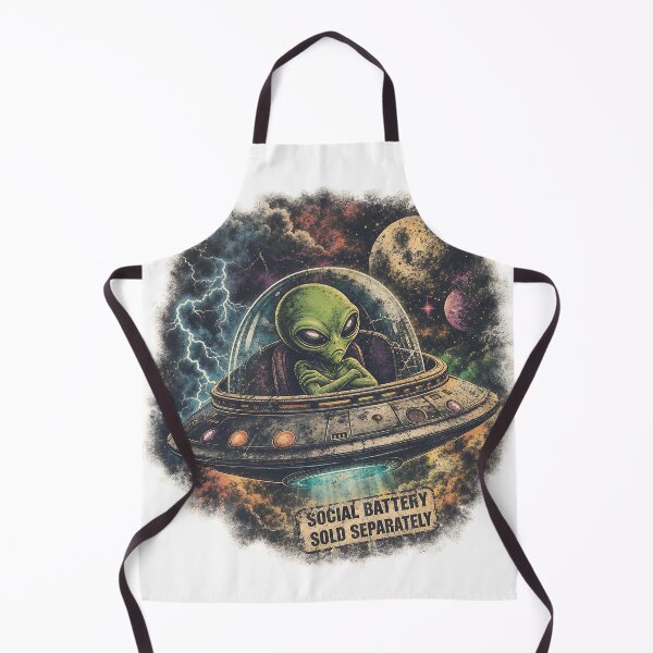 Item preview, Social Battery Sold Separately Alien UFO Funny Introvert designed and sold by Per My Last Nerve Studio.
