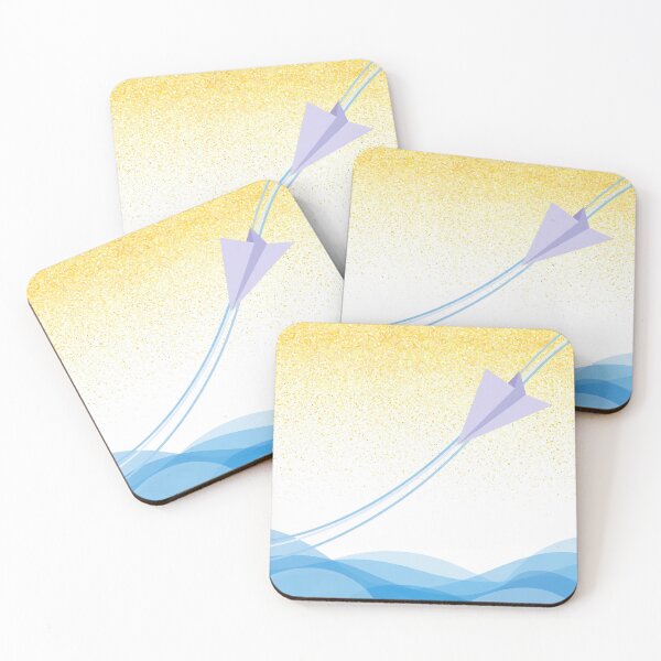 Item preview, Minimalist Paper Plane Diagonal Flight designed and sold by LuxAir.