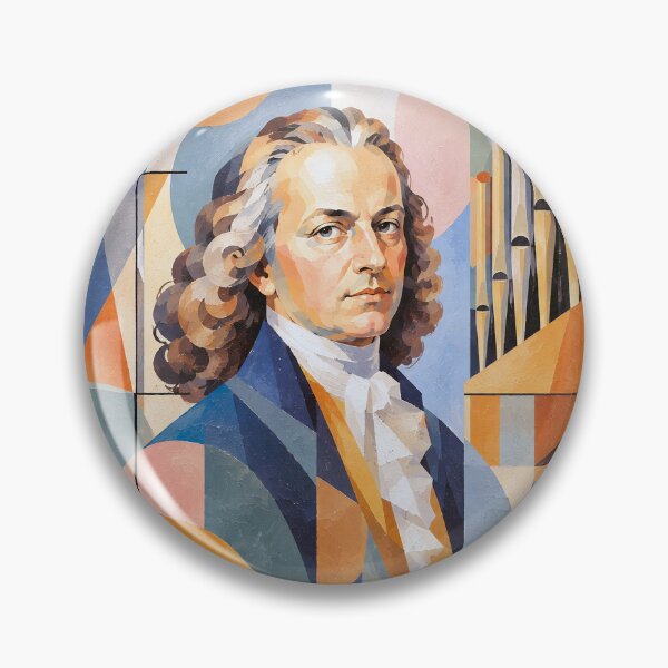 Item preview, Johann Pachelbel Painting – German Composer and Organist Portrait designed and sold by GalleryKauffeld.