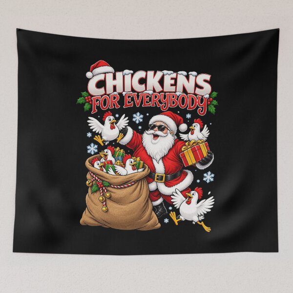 Item preview, Santa Claus with Chickens for Everyone designed and sold by rafaeltto.