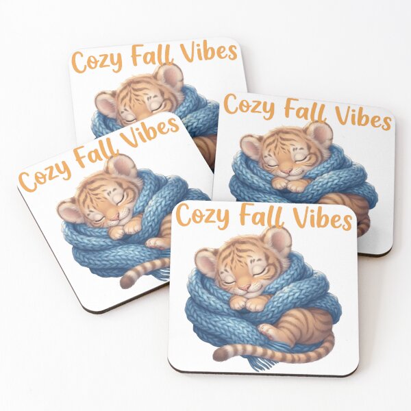 Item preview, Cozy Fall Vibes Tiger Art - Cute Sleeping Scarf Big Cat Design designed and sold by ChameleonStars.