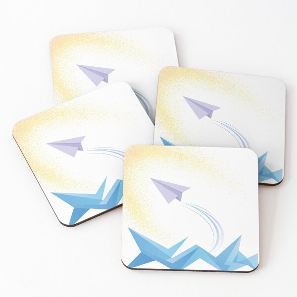 Item preview, Minimalist Paper Plane Zigzag Ascent designed and sold by LuxAir.