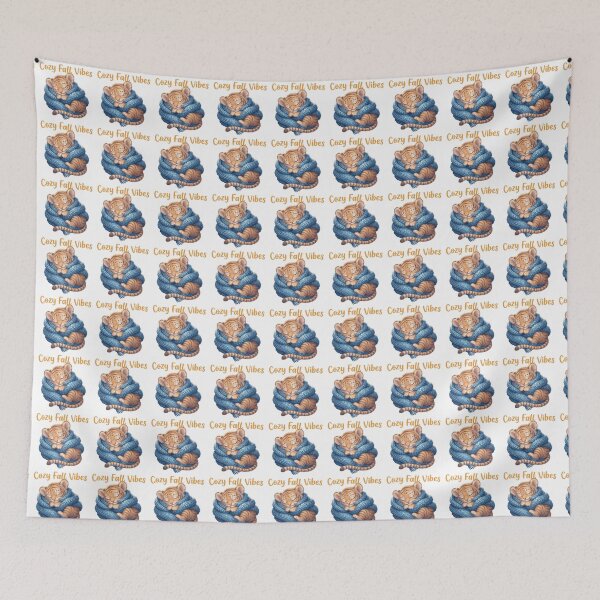 Item preview, Cozy Fall Vibes Tiger Art - Cute Sleeping Scarf Big Cat Design designed and sold by ChameleonStars.