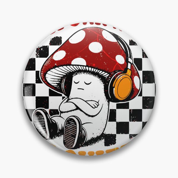 Item preview, In My Own World Its Quieter Mushroom Headset Music Retro designed and sold by Per My Last Nerve Studio.