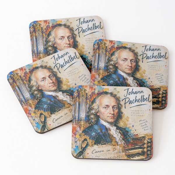 Item preview, Johann Pachelbel Art Painting – Tribute to the Legendary German Composer designed and sold by GalleryKauffeld.
