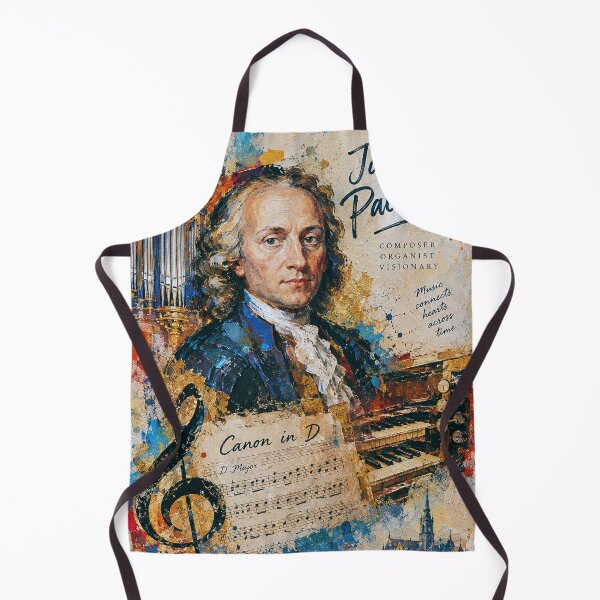 Item preview, Johann Pachelbel Art Painting – Tribute to the Legendary German Composer designed and sold by GalleryKauffeld.