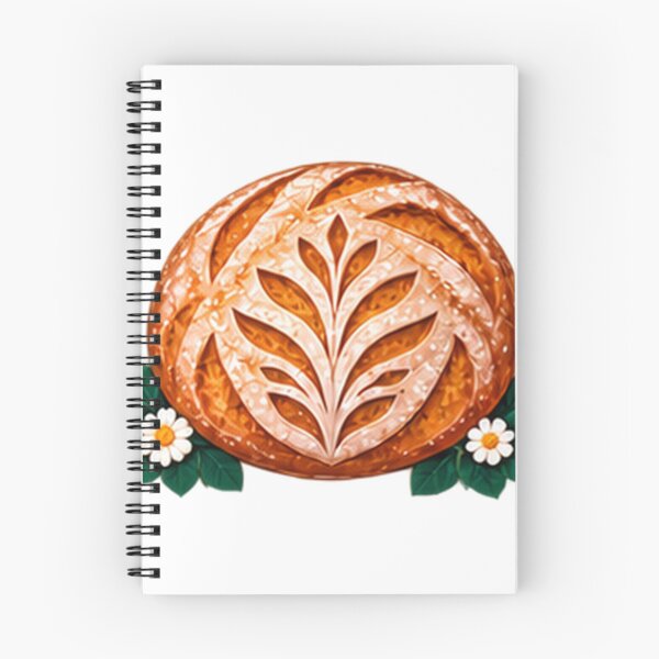 Item preview, Scored Sourdough Loaf with Wheat Pattern designed and sold by H. Doucette Studio.