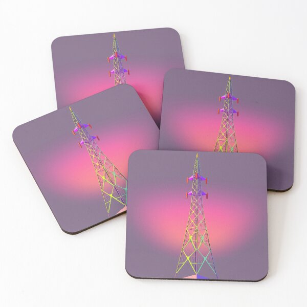 Item preview, Transmission Tower with Neon Rainbow Gradient designed and sold by Pylon-Bureau.