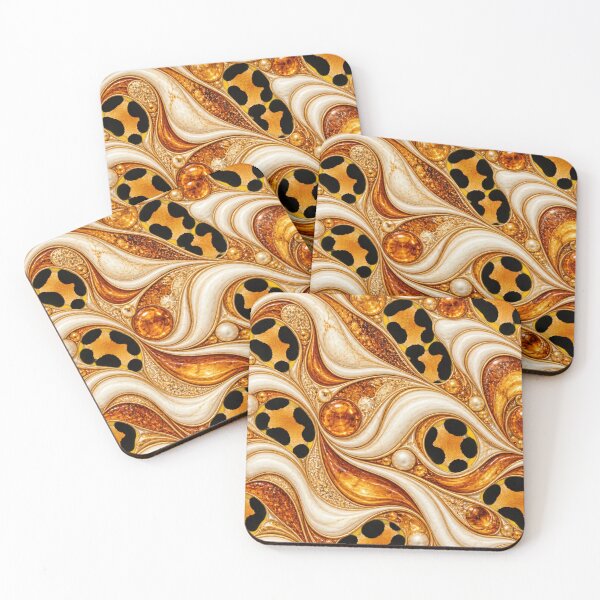 Item preview, Amber Agate – Leopard Rosette Luxury designed and sold by annenambiro.
