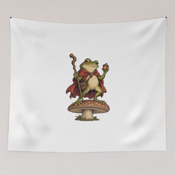 Item preview, Wizard Frog — Mischievous Woodland Sorcerer designed and sold by UrbanCanvvas.