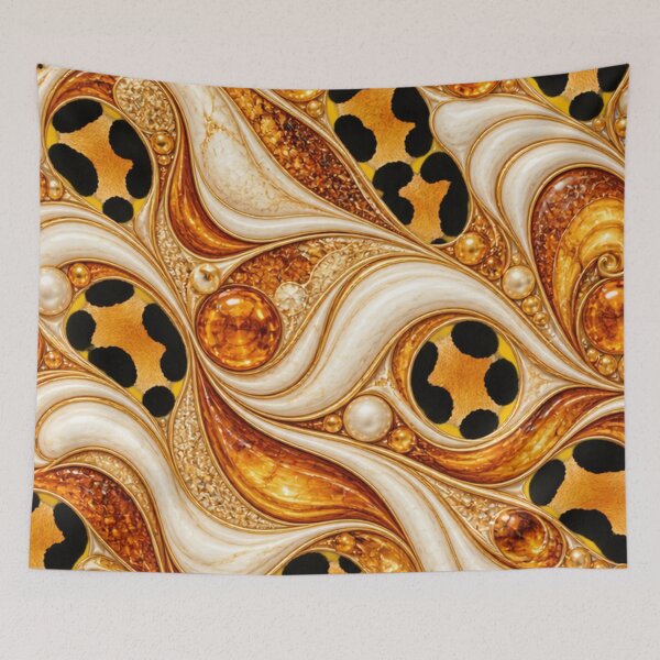Item preview, Amber Agate – Leopard Rosette Luxury designed and sold by annenambiro.