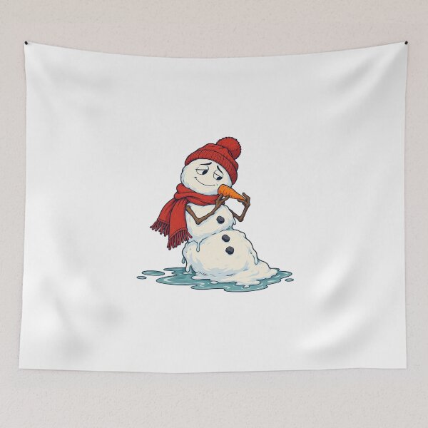 Item preview, Melting Snowman — Keeping Calm in a Winter Puddle designed and sold by UrbanCanvvas.