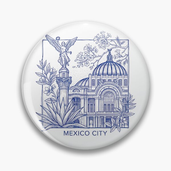 Item preview, Mexico City in Multicolor Watercolor designed and sold by EdwinkOne.