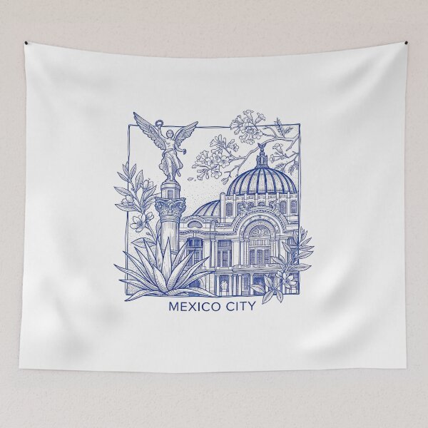 Item preview, Mexico City in Multicolor Watercolor designed and sold by EdwinkOne.