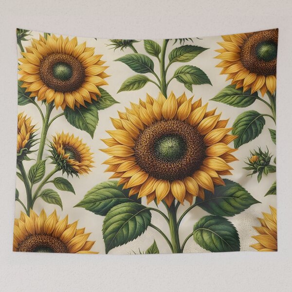 Item preview, Golden Sunflower Garden Pattern designed and sold by Sybille-Yates.
