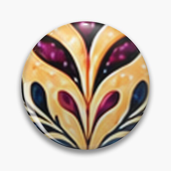 Item preview, Golden Hand Pie with Folk Floral Crust designed and sold by H. Doucette Studio.