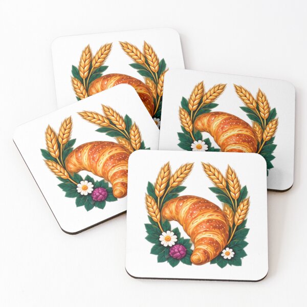 Item preview, Buttery Croissant Framed in Golden Wheat designed and sold by H. Doucette Studio.