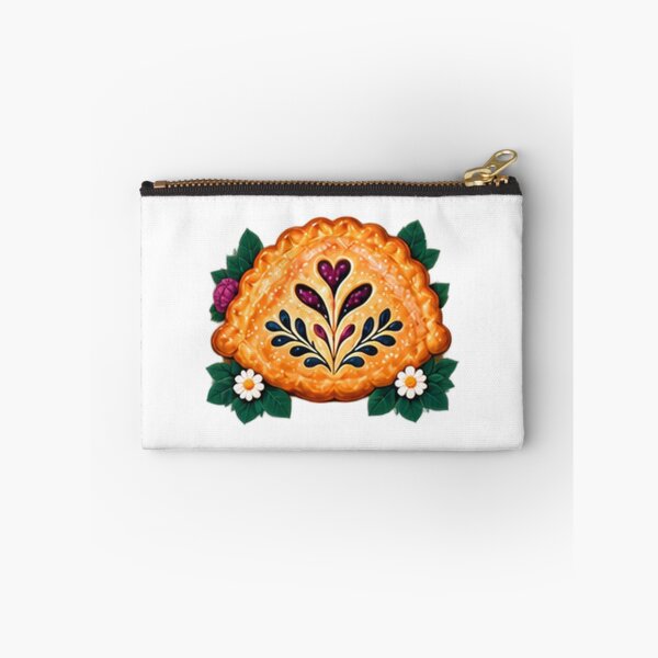 Item preview, Golden Hand Pie with Folk Floral Crust designed and sold by H. Doucette Studio.