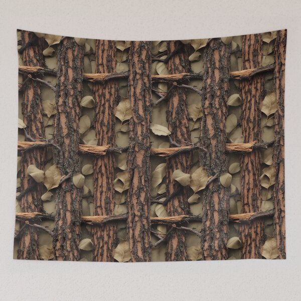 Item preview, Woodland Bark Leaf Camouflage Outdoor Pattern 16 designed and sold by The Design Asset Station.