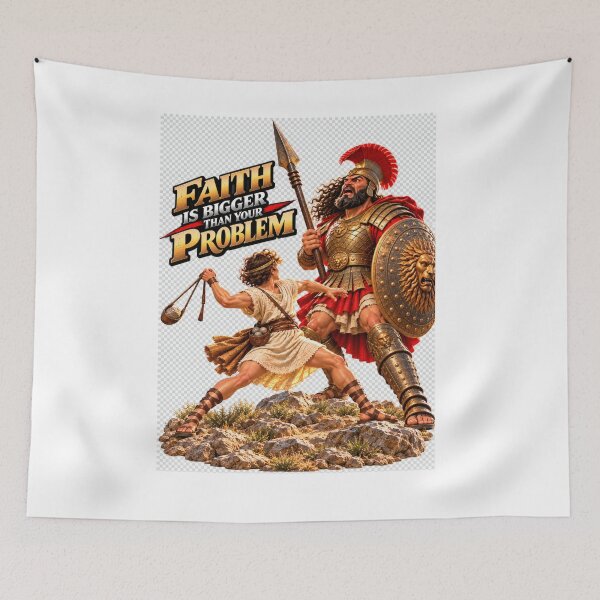 Item preview, Faith Is Bigger Than Your Problem — David and Goliath designed and sold by PeanutGalSean.