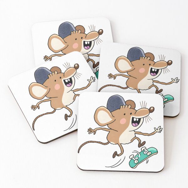 Item preview, Happy Skater Mouse Doing Tricks designed and sold by skenzhebay.