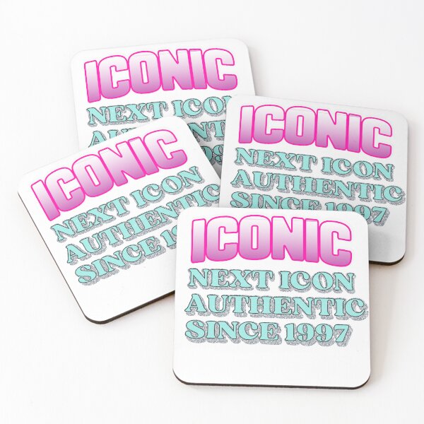 Item preview, Iconic Next Icon Authentic Since 1997 Retro Glitter Typography Graphic T-Shirt designed and sold by Atique Creations.