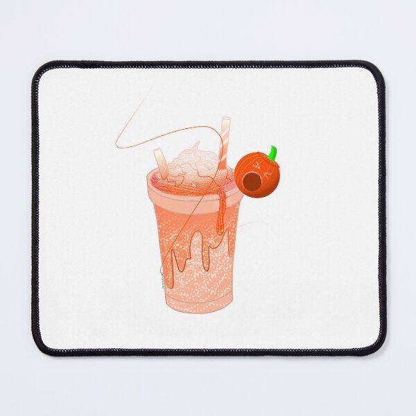 Item preview, Pumpkin Milkshake with Pink Cat | Halloween Kawaii Art designed and sold by kerissfantasyart .