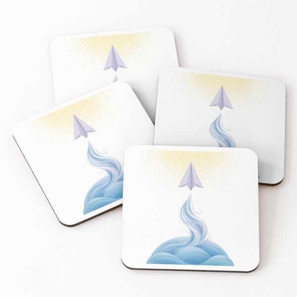 Item preview, Minimalist Paper Plane Upward Journey designed and sold by LuxAir.