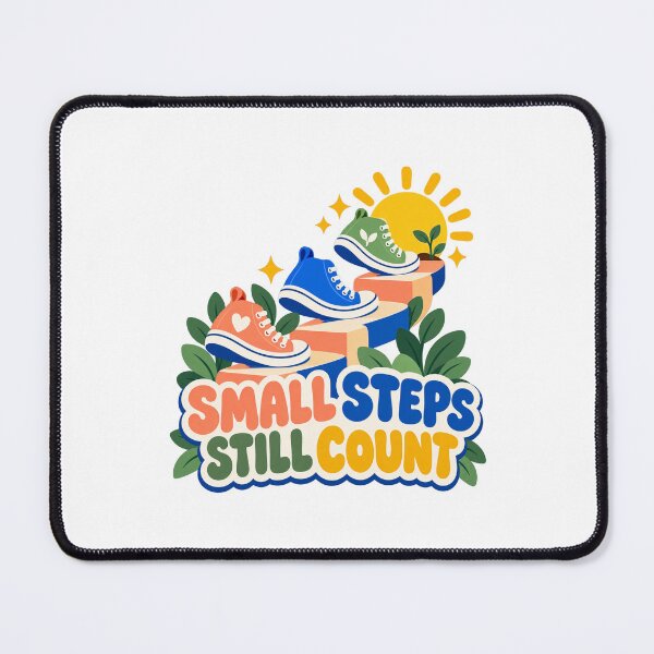 Item preview, New Year Sneakers Small Steps Still Count designed and sold by TeNovaStudio.