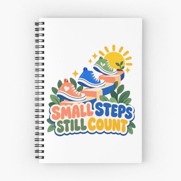 Item preview, New Year Sneakers Small Steps Still Count designed and sold by TeNovaStudio.