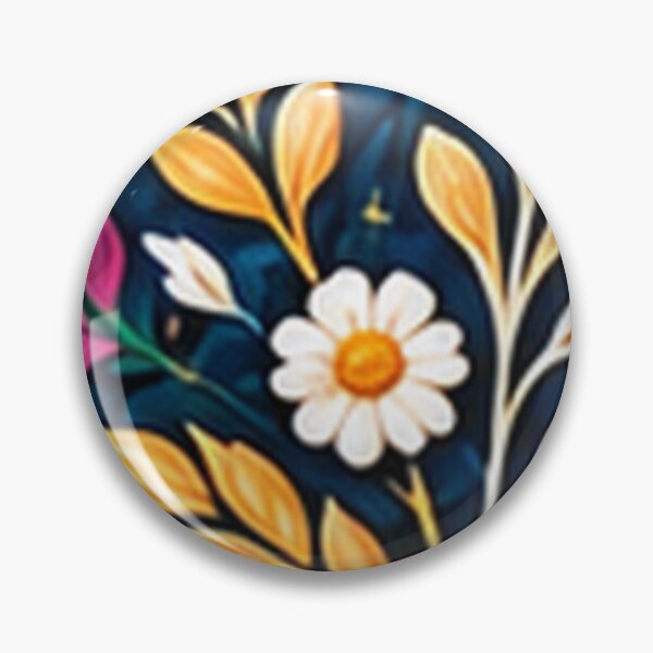 Item preview, Navy Folk Oven Mitt with Golden Wheat designed and sold by H. Doucette Studio.