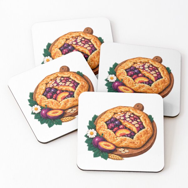 Item preview, Rustic Plum and Berry Galette with Oats designed and sold by H. Doucette Studio.