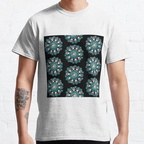 Blue Flower Mandala Classic T-Shirt