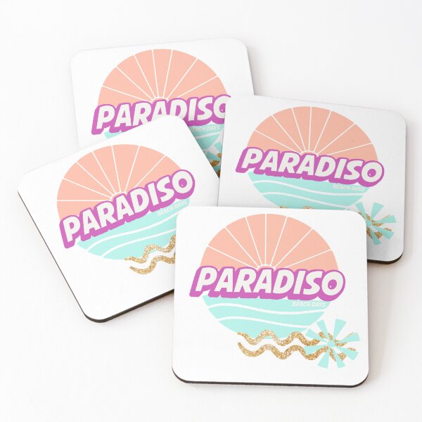 Item preview, Paradiso Beach Days Retro Sunset Summer Vacation Graphic T-Shirt designed and sold by Atique Creations.