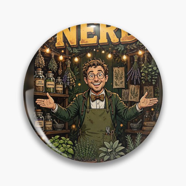 Item preview, Herb Nerd Gardener Presenting Potted Herbs designed and sold by MojoHill.