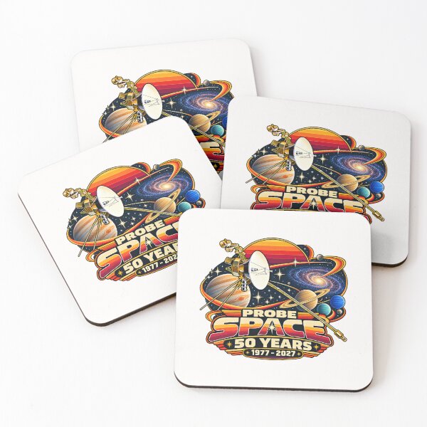 Item preview, Probe Space 50 Years 1977–2027 Retro Space Exploration designed and sold by Genius Geek.