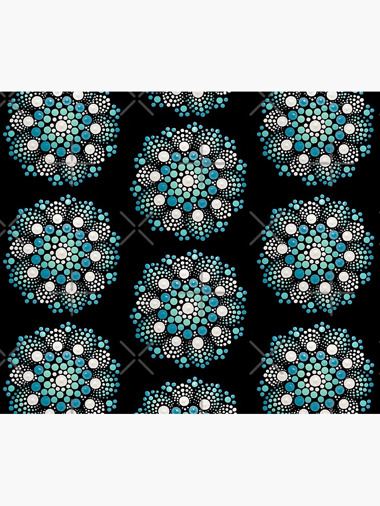 Blue Flower Mandala by rosemaryann